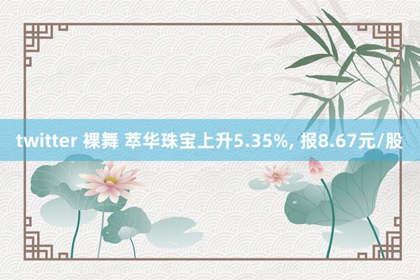 twitter 裸舞 萃华珠宝上升5.35%, 报8.67元/股