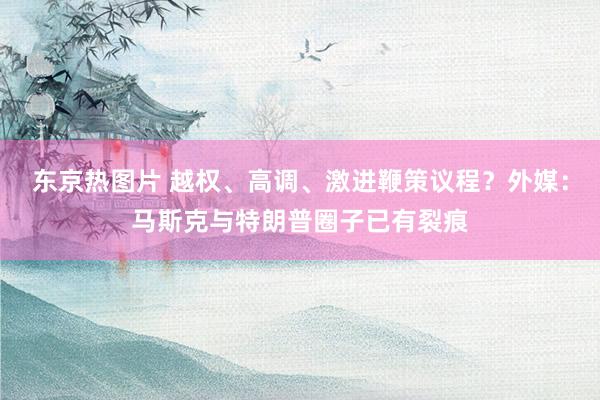 东京热图片 越权、高调、激进鞭策议程？外媒：马斯克与特朗普圈子已有裂痕
