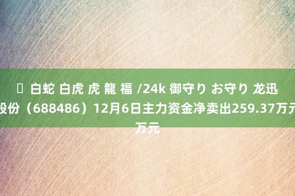 ✨白蛇 白虎 虎 龍 福 /24k 御守り お守り 龙迅股份（688486）12月6日主力资金净卖出259.37万元