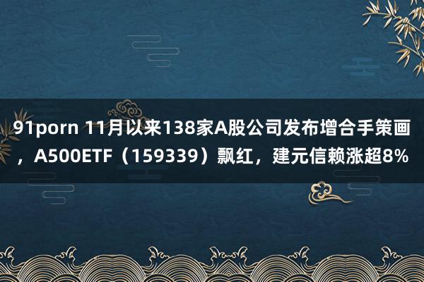 91porn 11月以来138家A股公司发布增合手策画，A500ETF（159339）飘红，建元信赖涨超8%