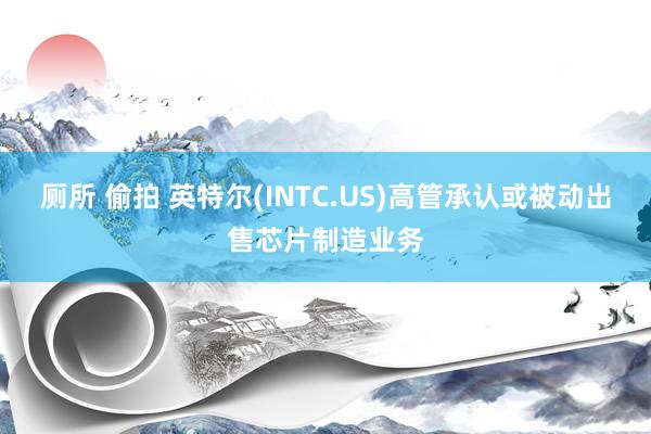 厕所 偷拍 英特尔(INTC.US)高管承认或被动出售芯片制造业务