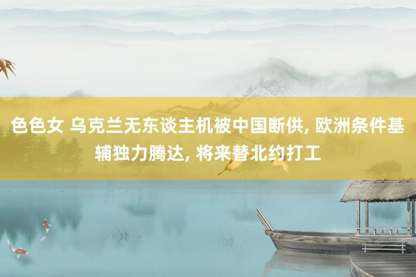 色色女 乌克兰无东谈主机被中国断供， 欧洲条件基辅独力腾达， 将来替北约打工