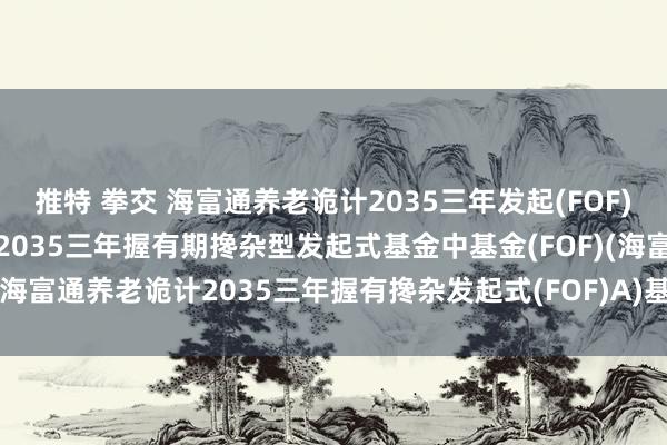 推特 拳交 海富通养老诡计2035三年发起(FOF)A: 海富通养老诡计日历2035三年握有期搀杂型发起式基金中基金(FOF)(海富通养老诡计2035三年握有搀杂发起式(FOF)A)基金居品尊府选录更新