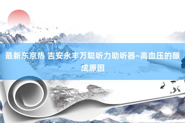 最新东京热 吉安永丰万聪听力助听器~高血压的酿成原因