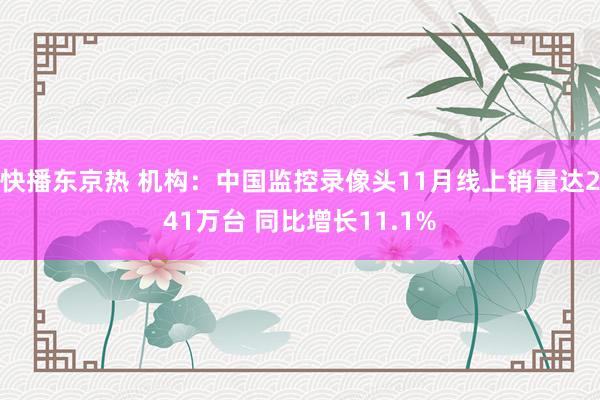 快播东京热 机构:中国监控录像头11月线上销量达241万台 同比增长11.1%