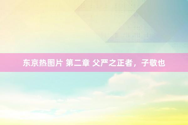 东京热图片 第二章 父严之正者，子敬也