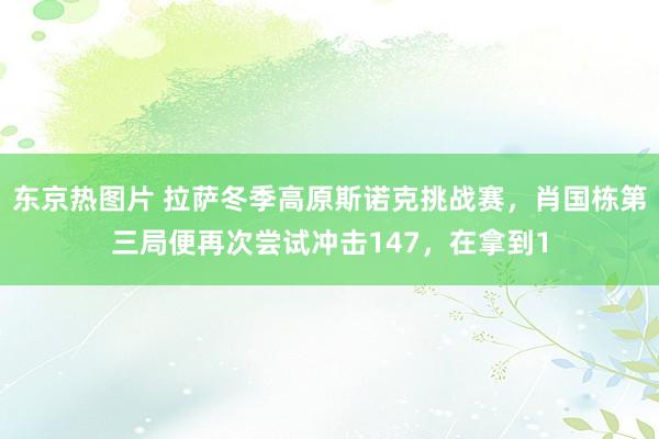 东京热图片 拉萨冬季高原斯诺克挑战赛，肖国栋第三局便再次尝试冲击147，在拿到1