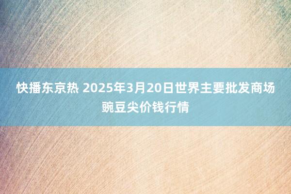 快播东京热 2025年3月20日世界主要批发商场豌豆尖价钱行情