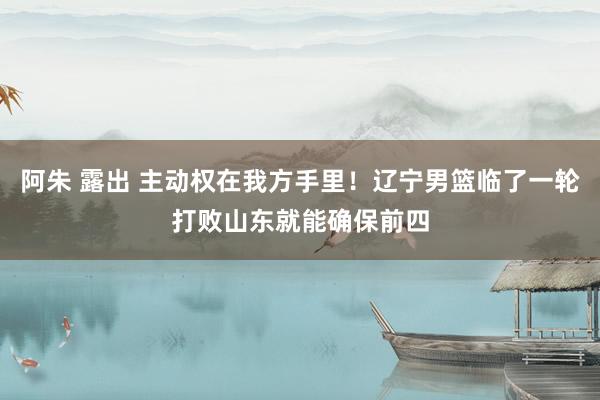 阿朱 露出 主动权在我方手里！辽宁男篮临了一轮打败山东就能确保前四