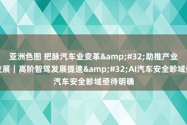 亚洲色图 把脉汽车业变革&#32;助推产业高质料发展｜高阶智驾发展提速&#32;AI汽车安全畛域亟待明确