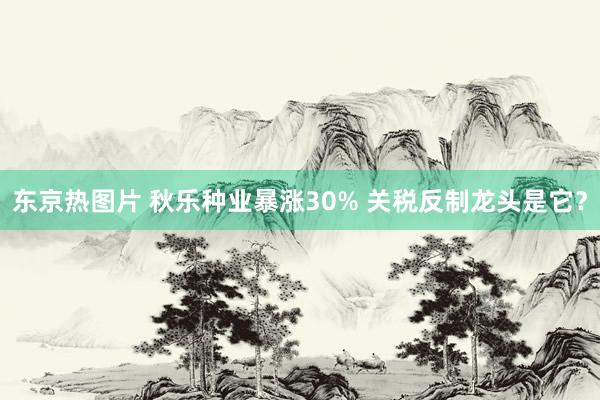 东京热图片 秋乐种业暴涨30% 关税反制龙头是它？