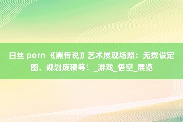 白丝 porn 《黑传说》艺术展现场照：无数设定图、规划废稿等！_游戏_悟空_展览