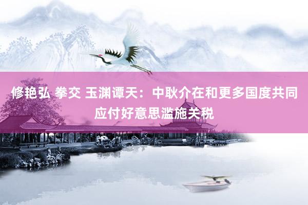 修艳弘 拳交 玉渊谭天：中耿介在和更多国度共同应付好意思滥施关税