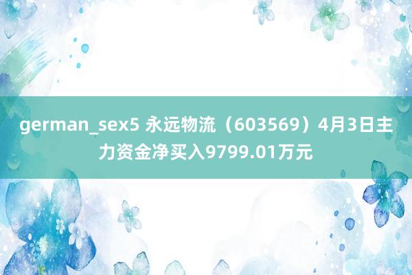 german_sex5 永远物流（603569）4月3日主力资金净买入9799.01万元